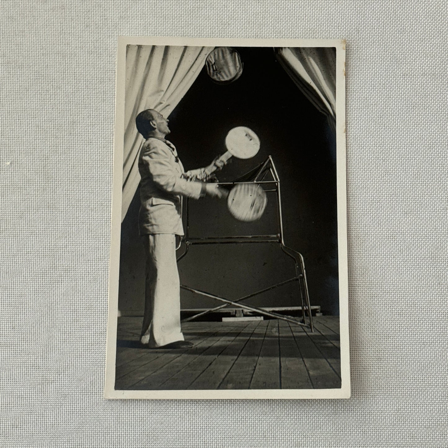 Vintage Circus Juggling Act Photo Photograph Postcard RPPC