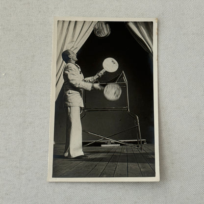 Vintage Circus Juggling Act Photo Photograph Postcard RPPC