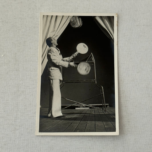 Vintage Circus Juggling Act Photo Photograph Postcard RPPC