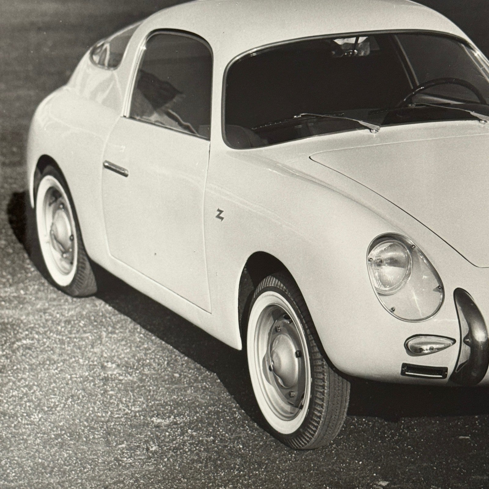 Fiat Abarth 500 Zagato Car Photo Photograph Print Vintage