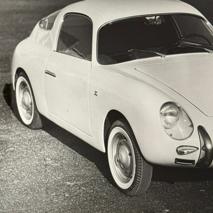 Fiat Abarth 500 Zagato Car Photo Photograph Print Vintage