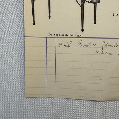 1908 Bradley Incubator Company Eaton Rapids Michigan Invoice Document Antique