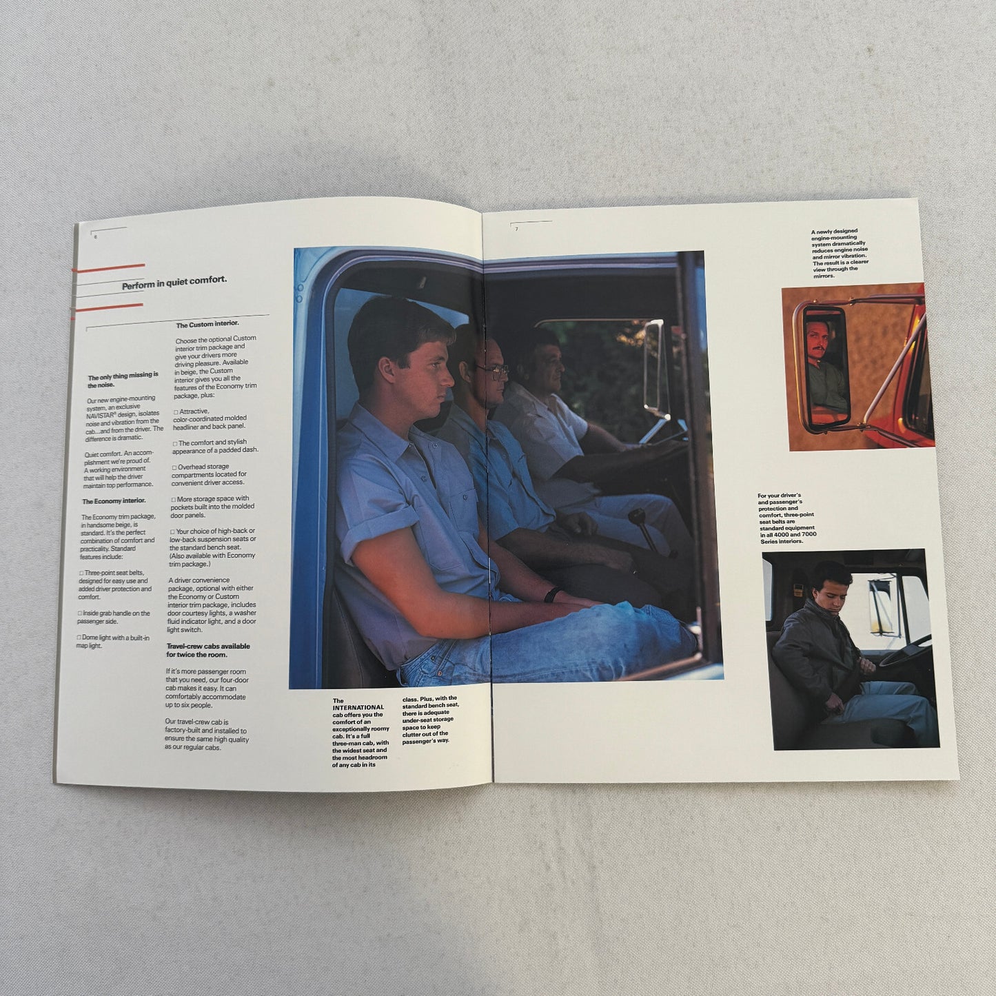 International 4000 and 7000 Series Truck Sales Brochure Catalog Advertising