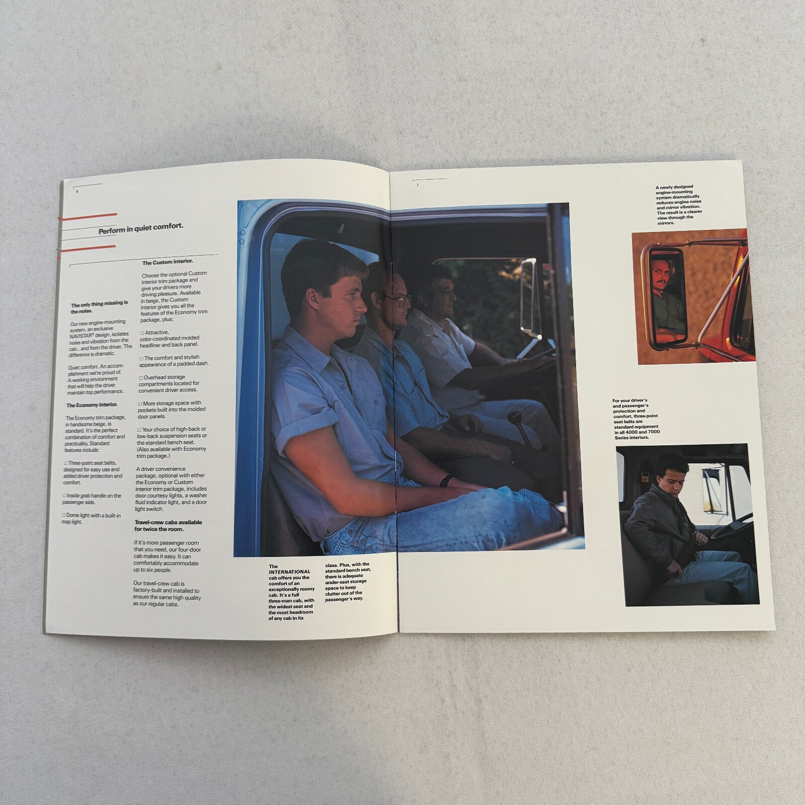 International 4000 and 7000 Series Truck Sales Brochure Catalog Advertising