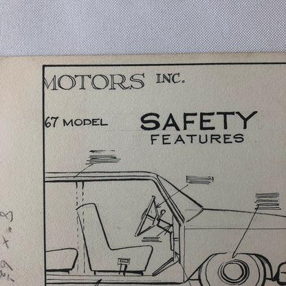 Vintage 1960s Newspaper Comic Illustration Art Drawing Car Design Designer 