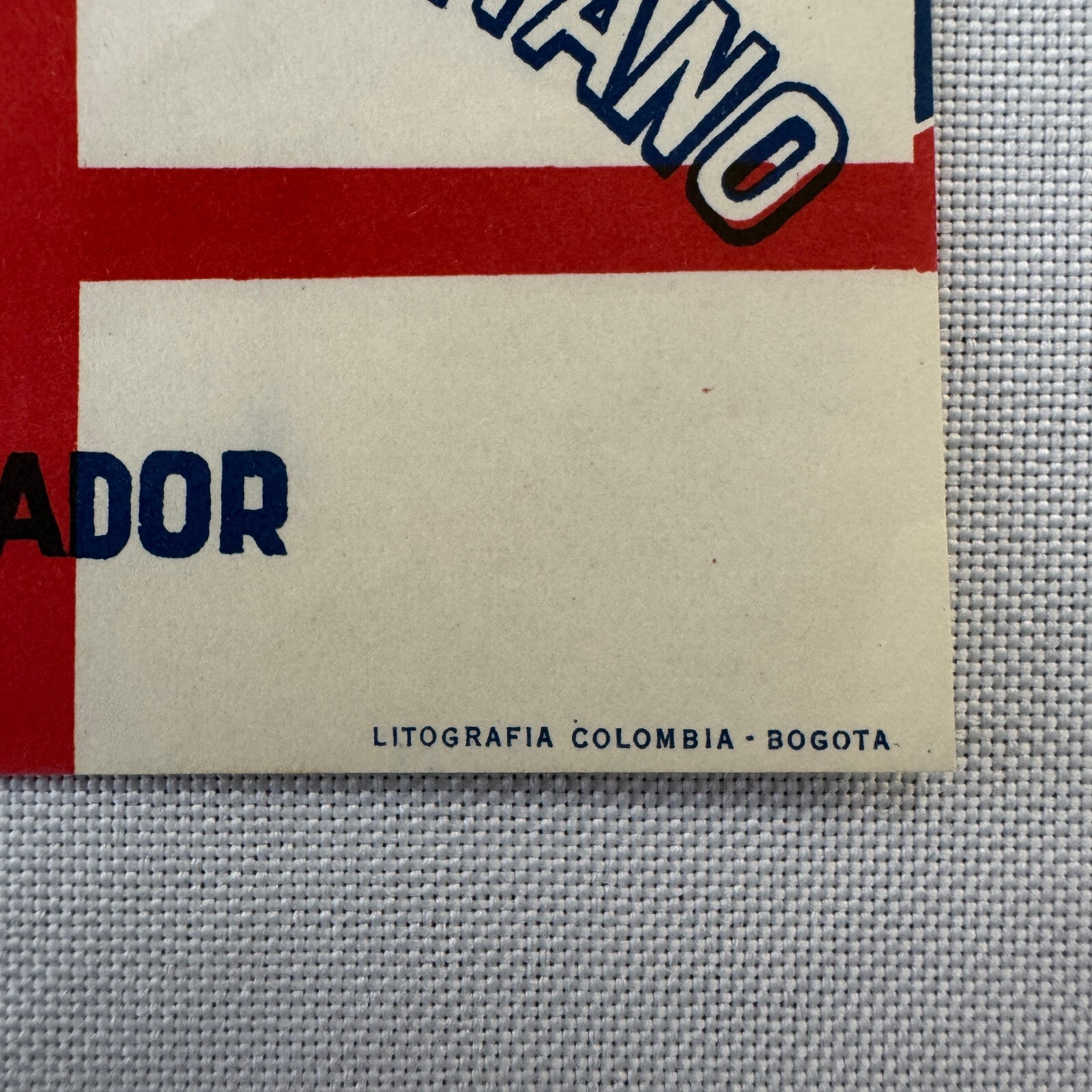Vintage Hotel Travel Label Hotel Metropolitano Ecuador