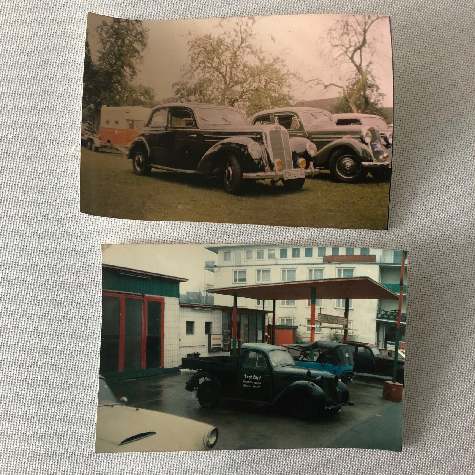 Vintage Car Photo Photograph Lot of 13 - Antique Mercedes Benz in Germany Etc 