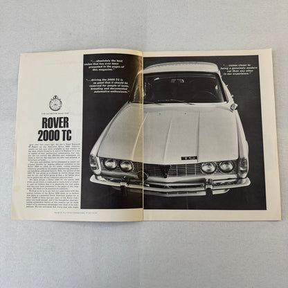 Rover 2000 TC Road Test Car Sales Brochure Catalog Car & Driver 1966 1967