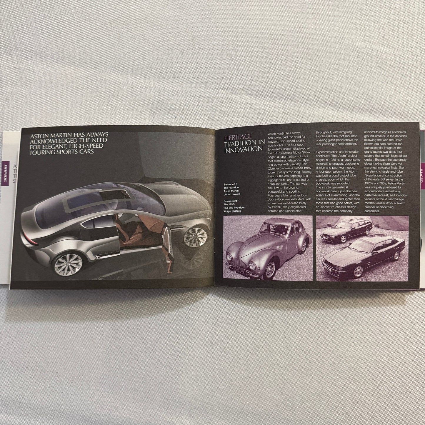 Aston Martin Rapide Car Press Kit Brochure with Photo CD DB9 DBR9 V8 Vantage