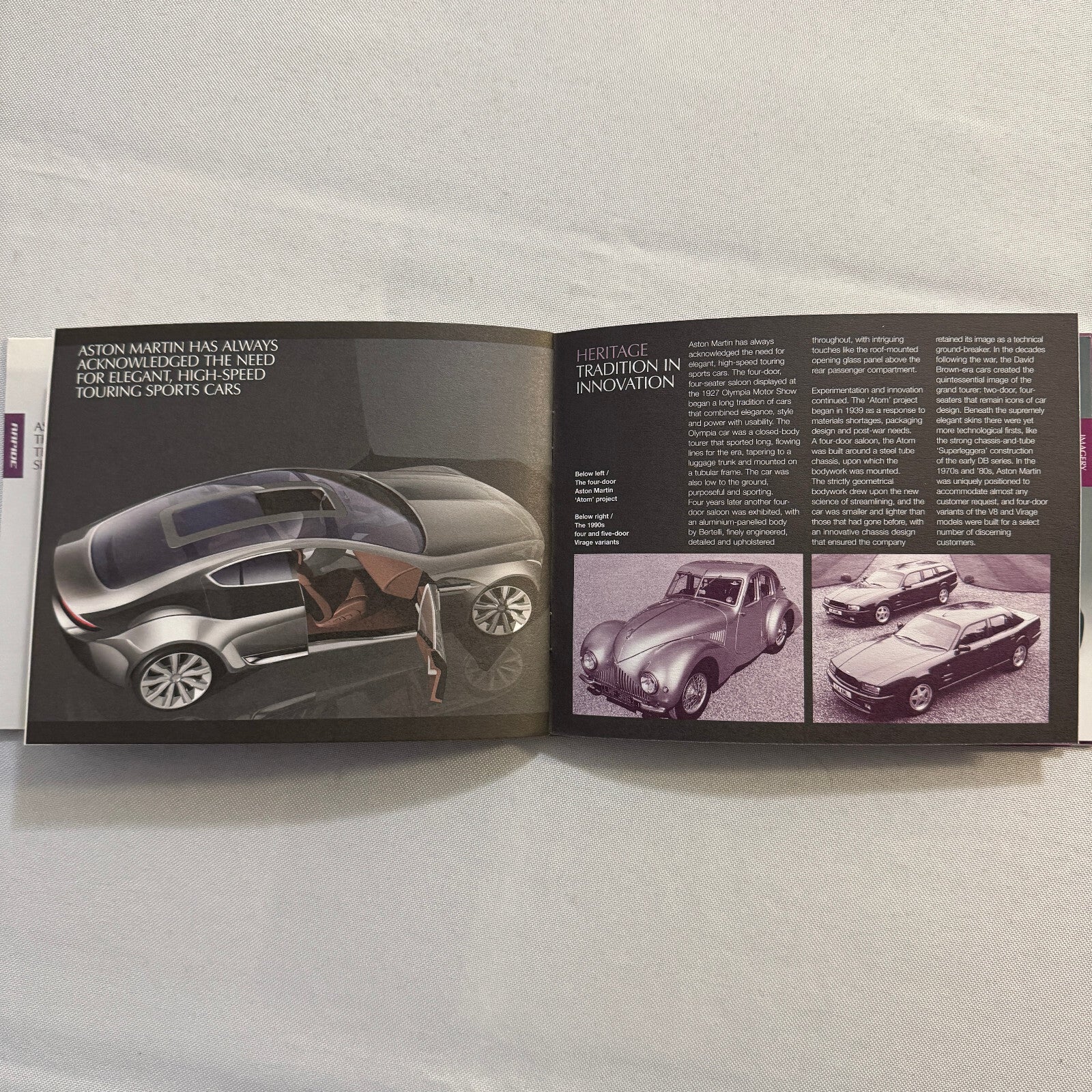 Aston Martin Rapide Car Press Kit Brochure with Photo CD DB9 DBR9 V8 Vantage