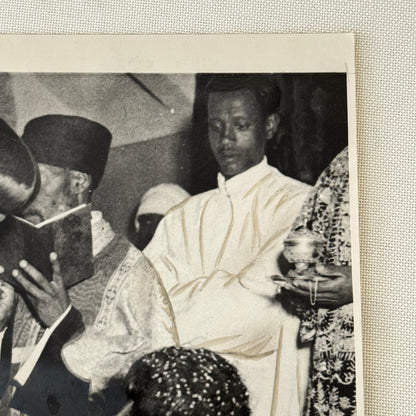Abyssinian Prince Christened Ethiopia Ethiopian Press Photo Photograph Vintage