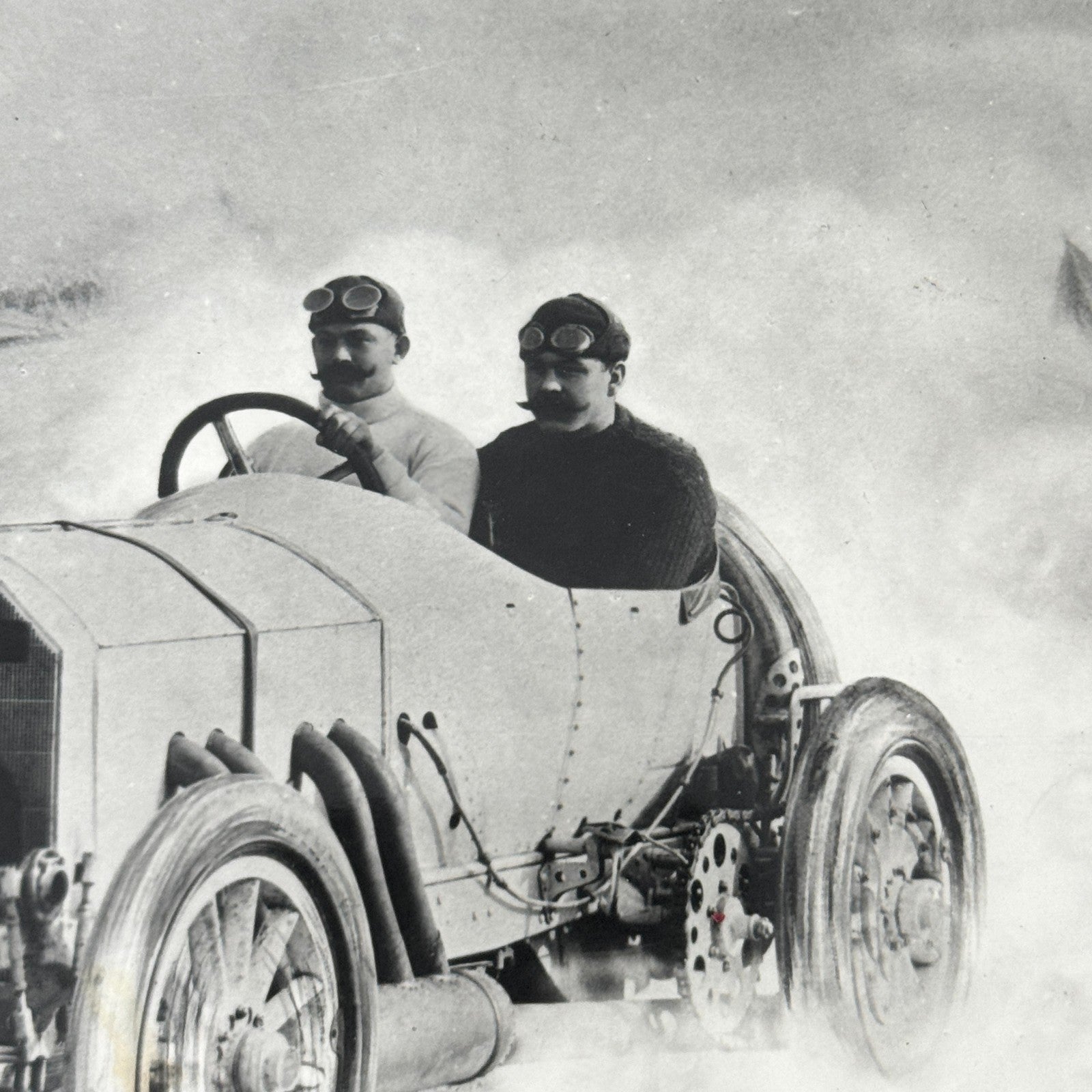 1908 Mercedes Benz Grand Prix Racing Car Photo Photograph Print Vintage