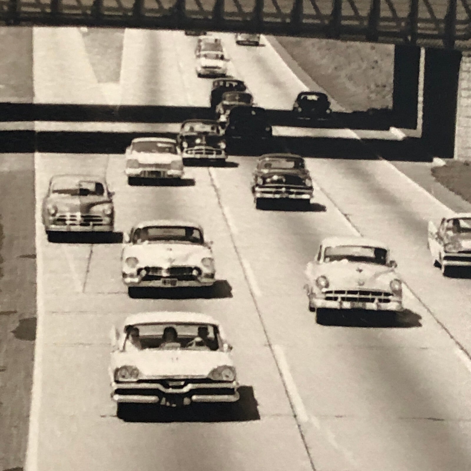 Vintage Highway Photo Photograph Cars Automobile Cadillac Oldsmobile Buick +