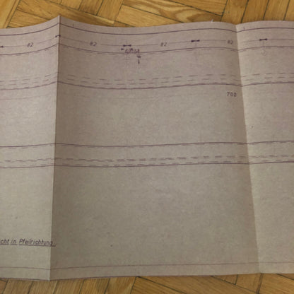 Vintage Porsche Reutter & Co Coachbuilder Factory Part Blueprint Document German