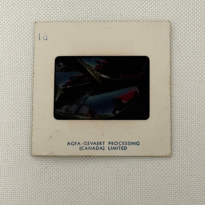 35MM Vintage Photo Slide Vintage Car Reflecting in Chrome