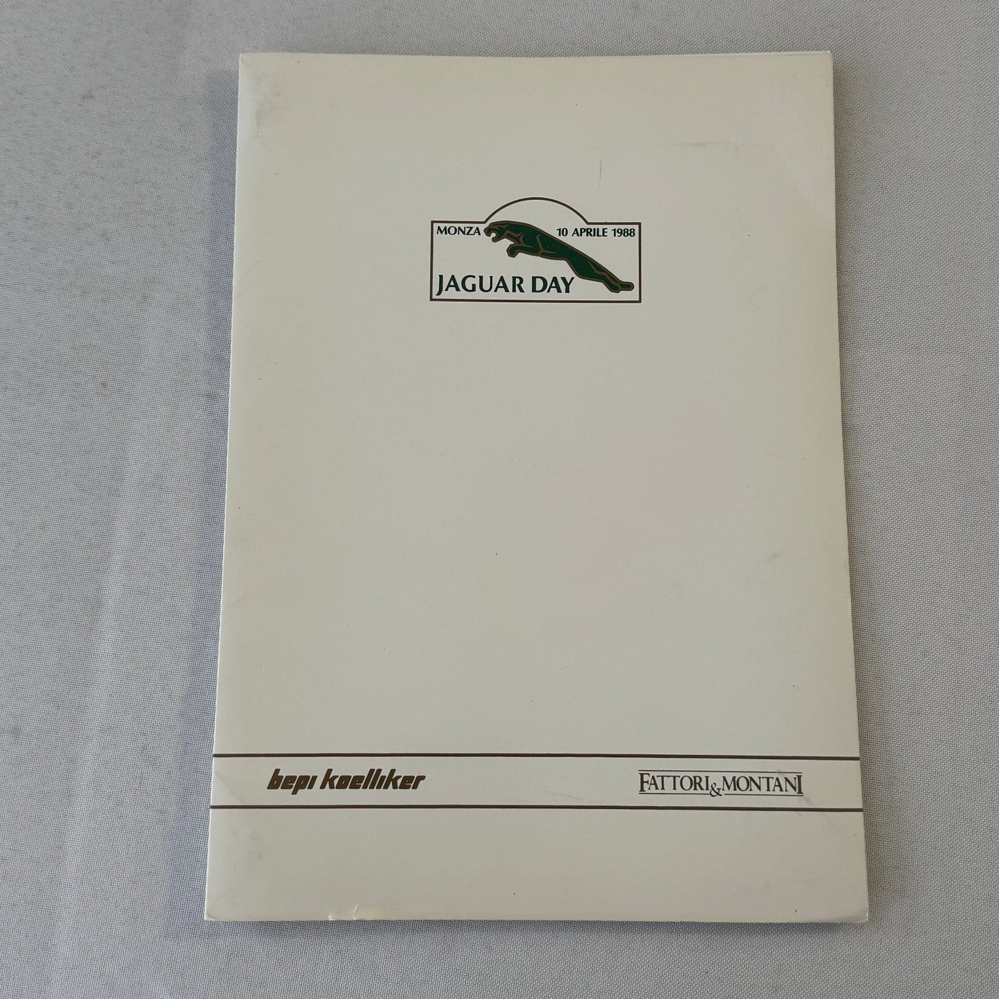 1988 Jaguar Silk Cut Racing Press Kit Photos Jaguar Day at Monza ITALIAN