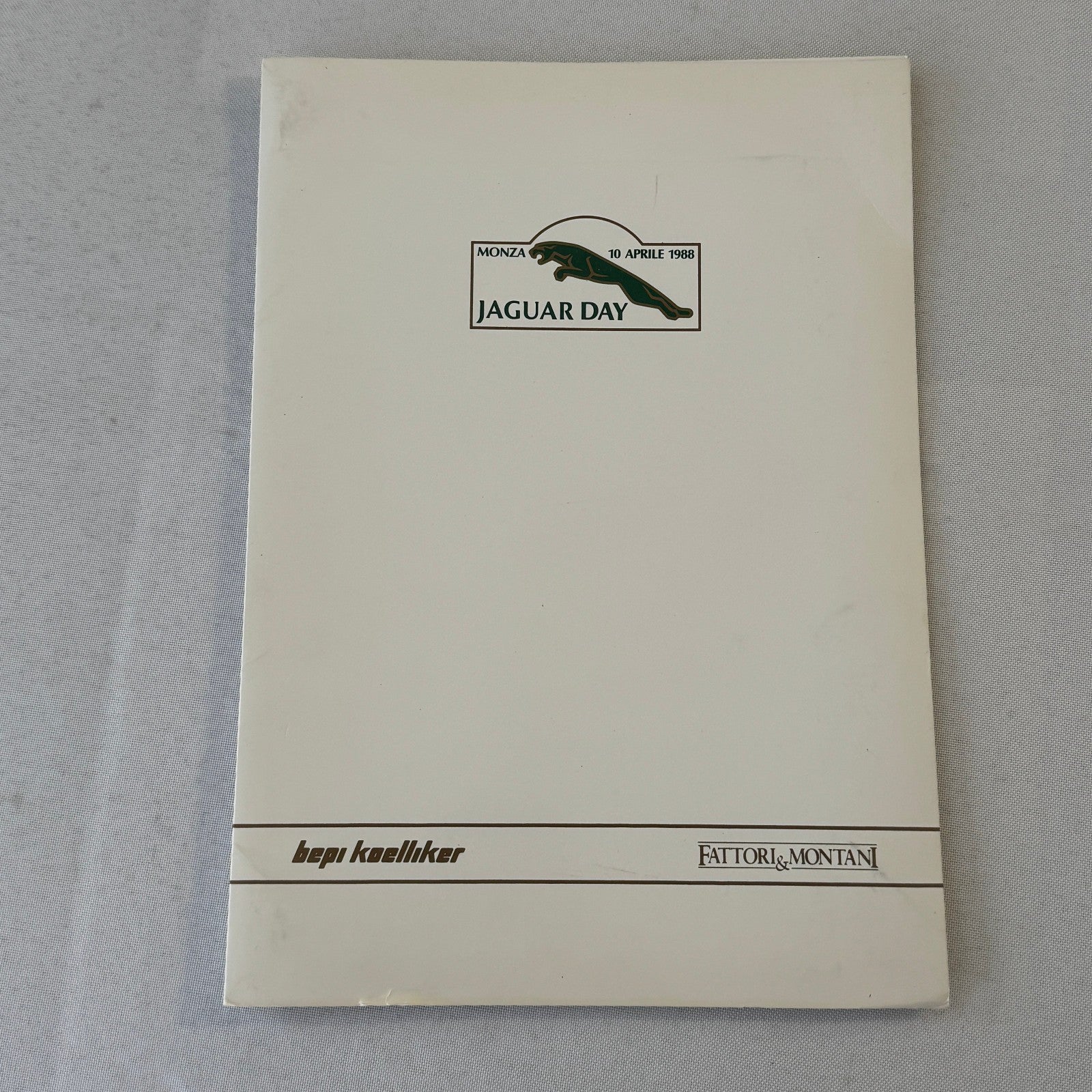 1988 Jaguar Silk Cut Racing Press Kit Photos Jaguar Day at Monza ITALIAN