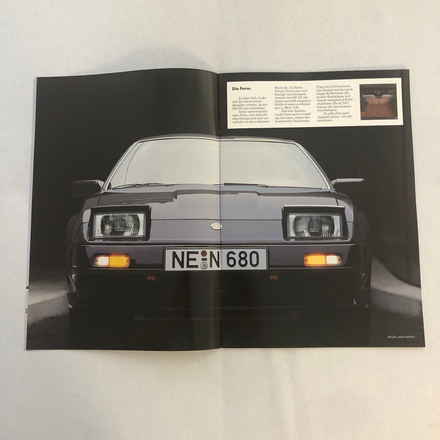 Nissan 300ZX Sports Car Sales Brochure Catalog GERMAN TEXT Nissan 300 ZX TURBO