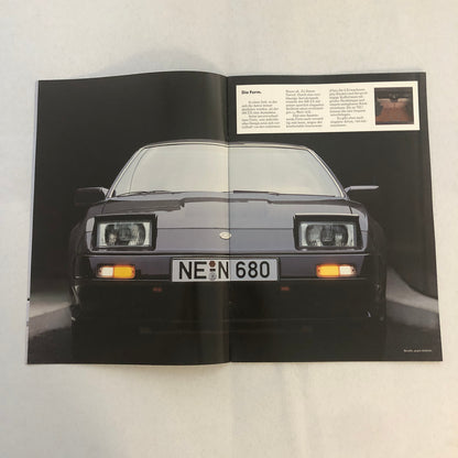 Nissan 300ZX Sports Car Sales Brochure Catalog GERMAN TEXT Nissan 300 ZX TURBO