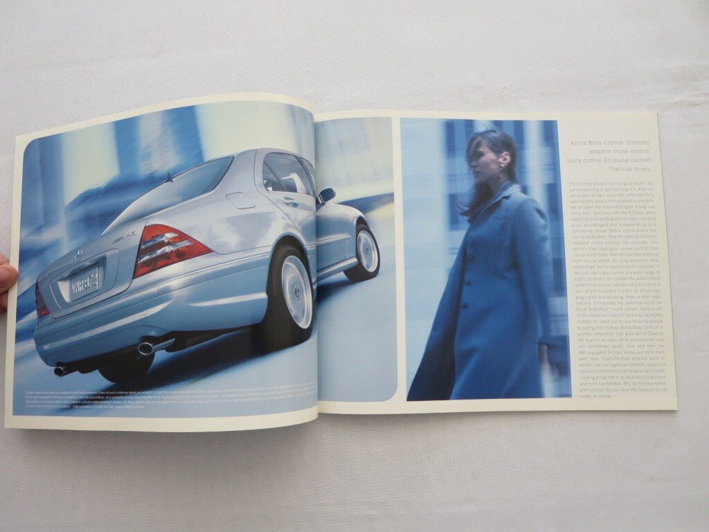 2002 Mercedes S Class Sales Brochure Catalog S430 S500 S55 AMG S600