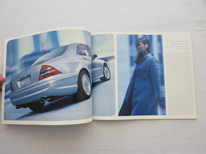 2002 Mercedes S Class Sales Brochure Catalog S430 S500 S55 AMG S600