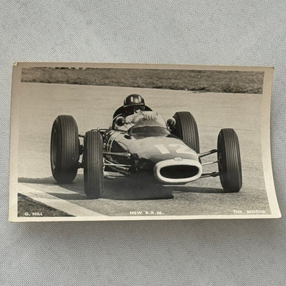 Vintage Racing Photograph Graham Hill BRM Car Monza 1963 Race Motorsport