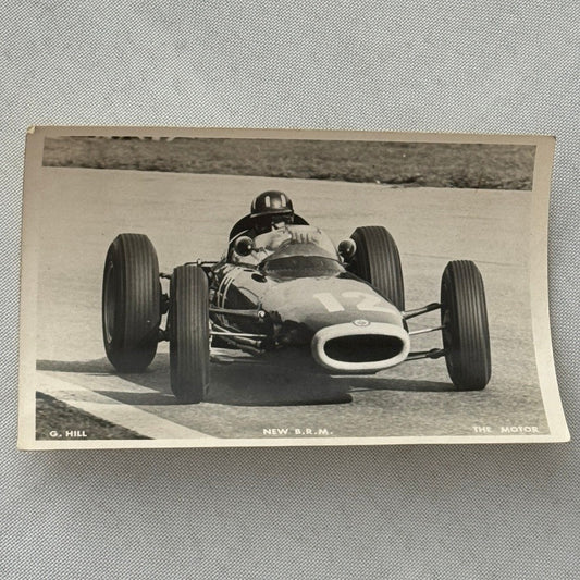 Vintage Racing Photograph Graham Hill BRM Car Monza 1963 Race Motorsport