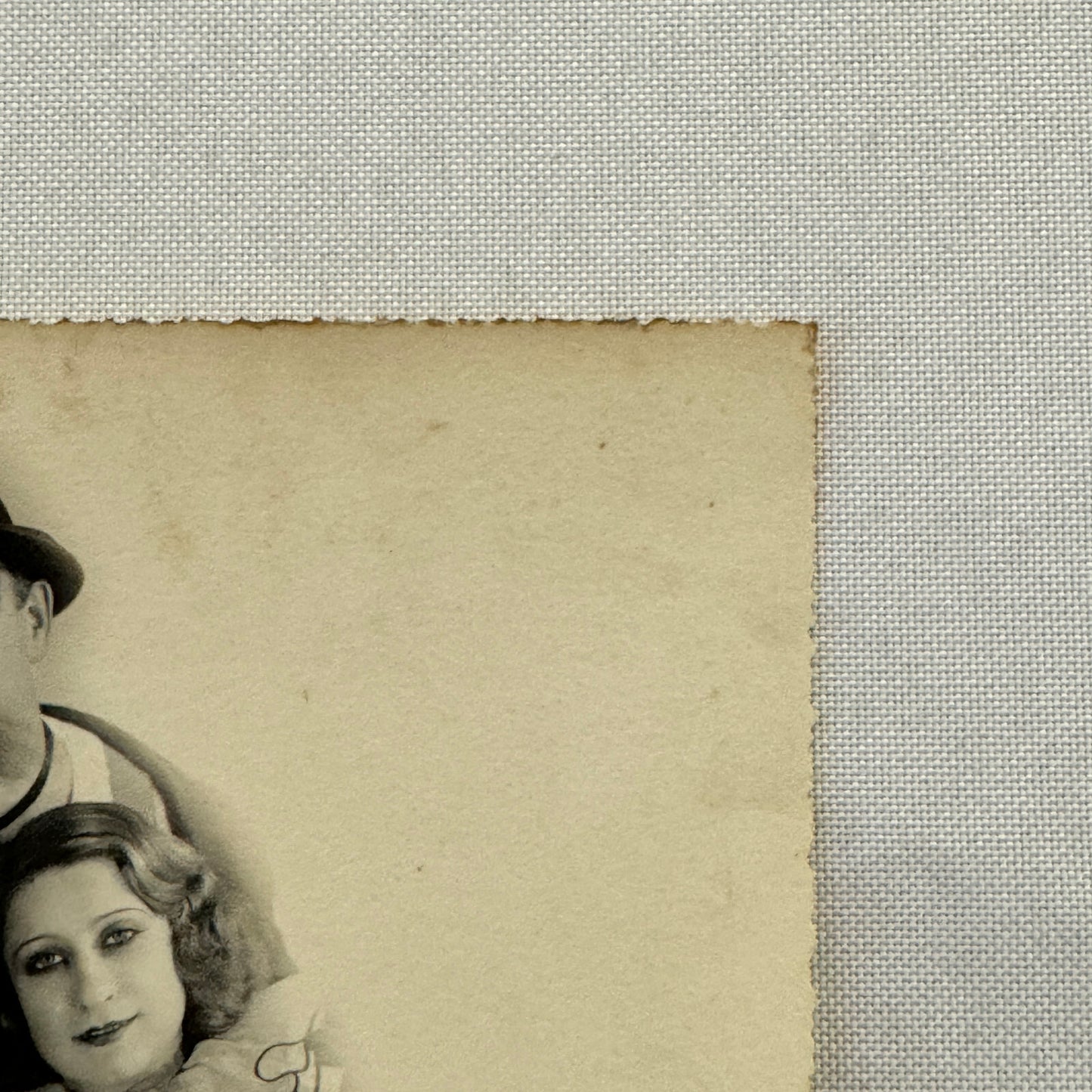 Vintage Circus Performer Photo Photograph Clown with Beautiful Women France