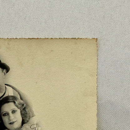 Vintage Circus Performer Photo Photograph Clown with Beautiful Women France