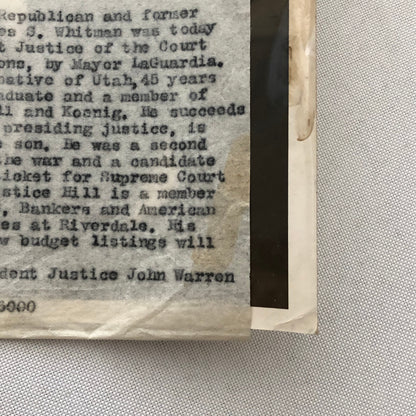 Press Photo Photograph Justice Judge John Warren Hill Mayor Laguardia