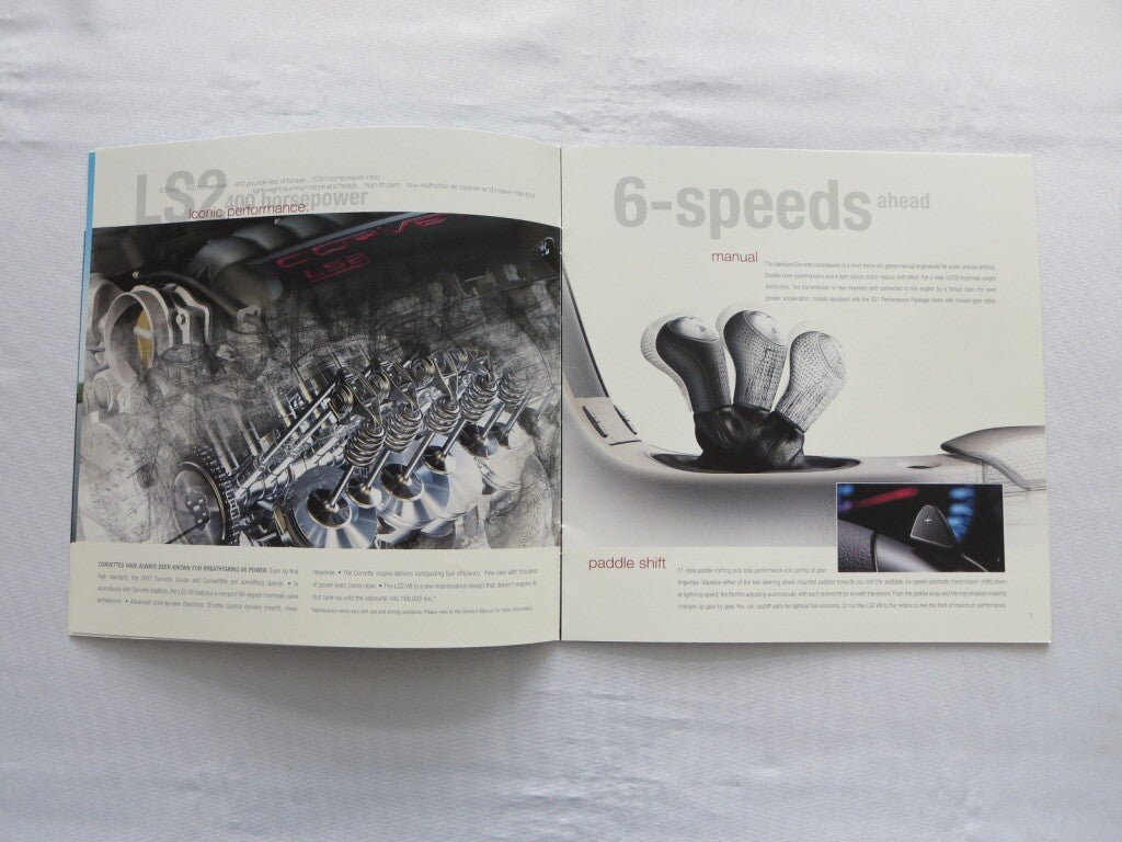 2007 Chevrolet Corvette Brochure Catalog Coupe Convertible Z06