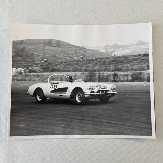 Vintage Chevrolet Corvette Racing Photo Tony Settember Chevy Photograph