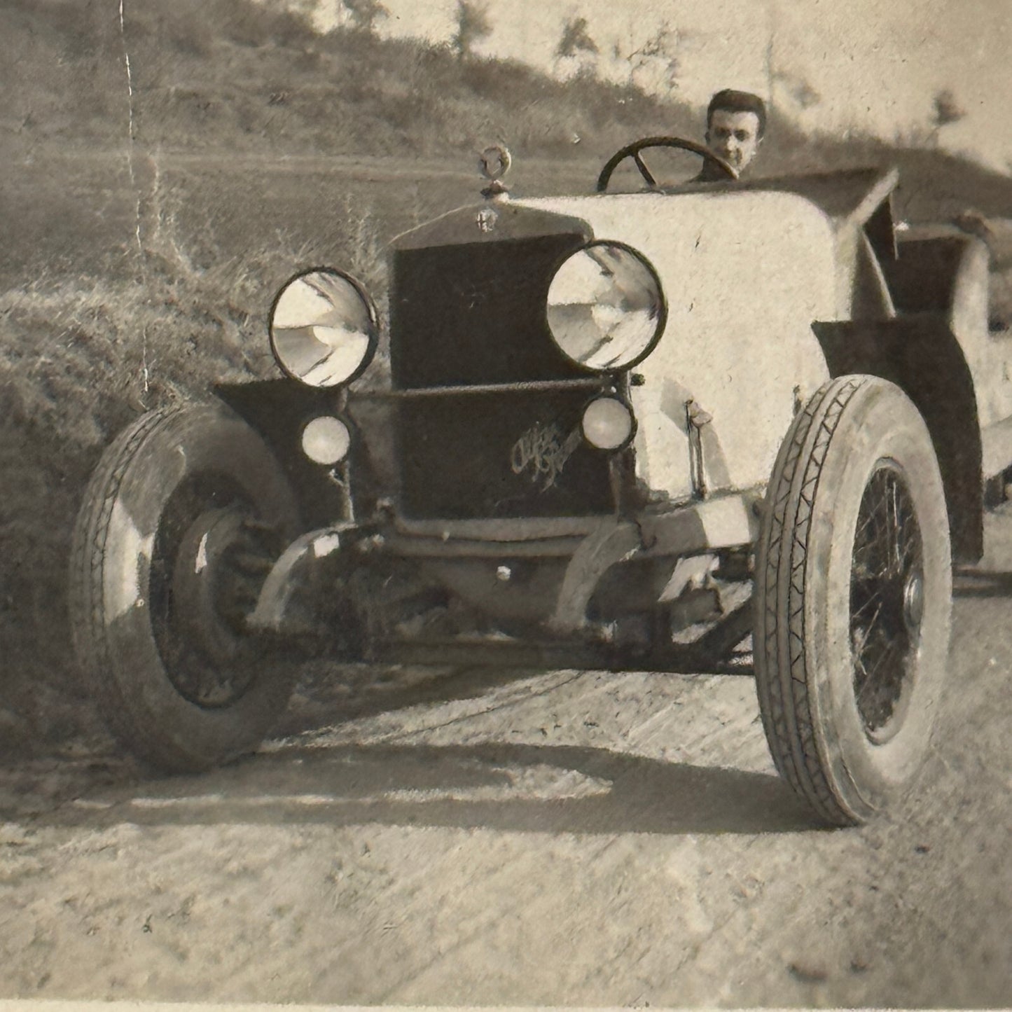 Vintage Photo Photograph Print Alfa Romeo Antique Car Autombile