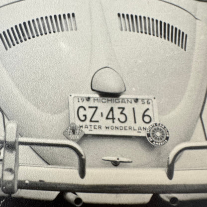 Vintage Volkswagen VW Beetle Convertible Cabriolet Photo Photograph Print