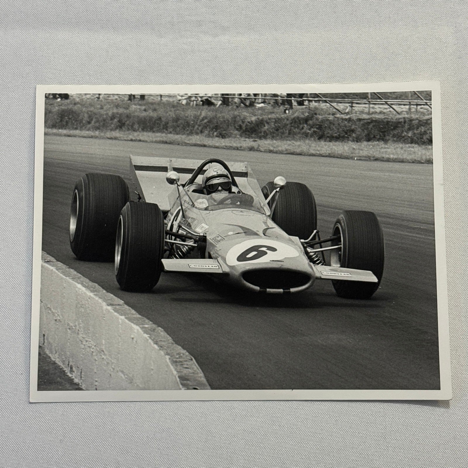 Vintage Racing Photo McLaren 1969 British Grand Prix Bruce McLaren Photograph