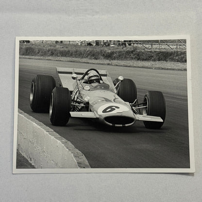 Vintage Racing Photo McLaren 1969 British Grand Prix Bruce McLaren Photograph