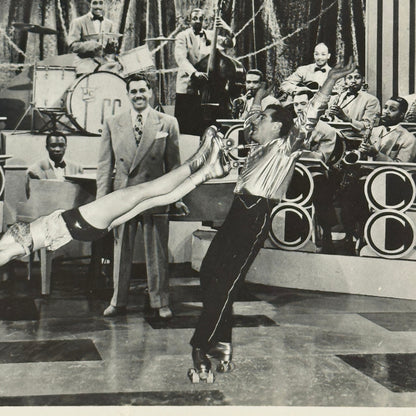 Vintage Circus Rollerskating Roller Skate Performer Big Band Photo Photograph