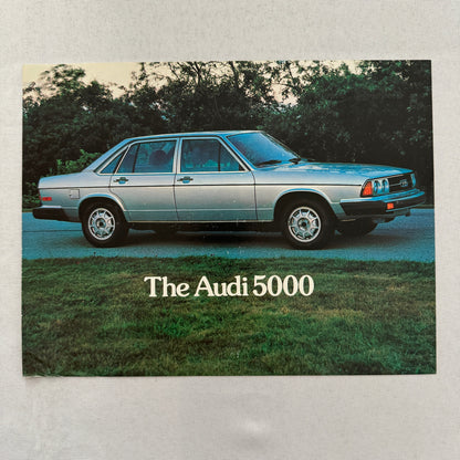 1978 Audi 5000 Car Sales Sheet Brochure Brochure Vintage