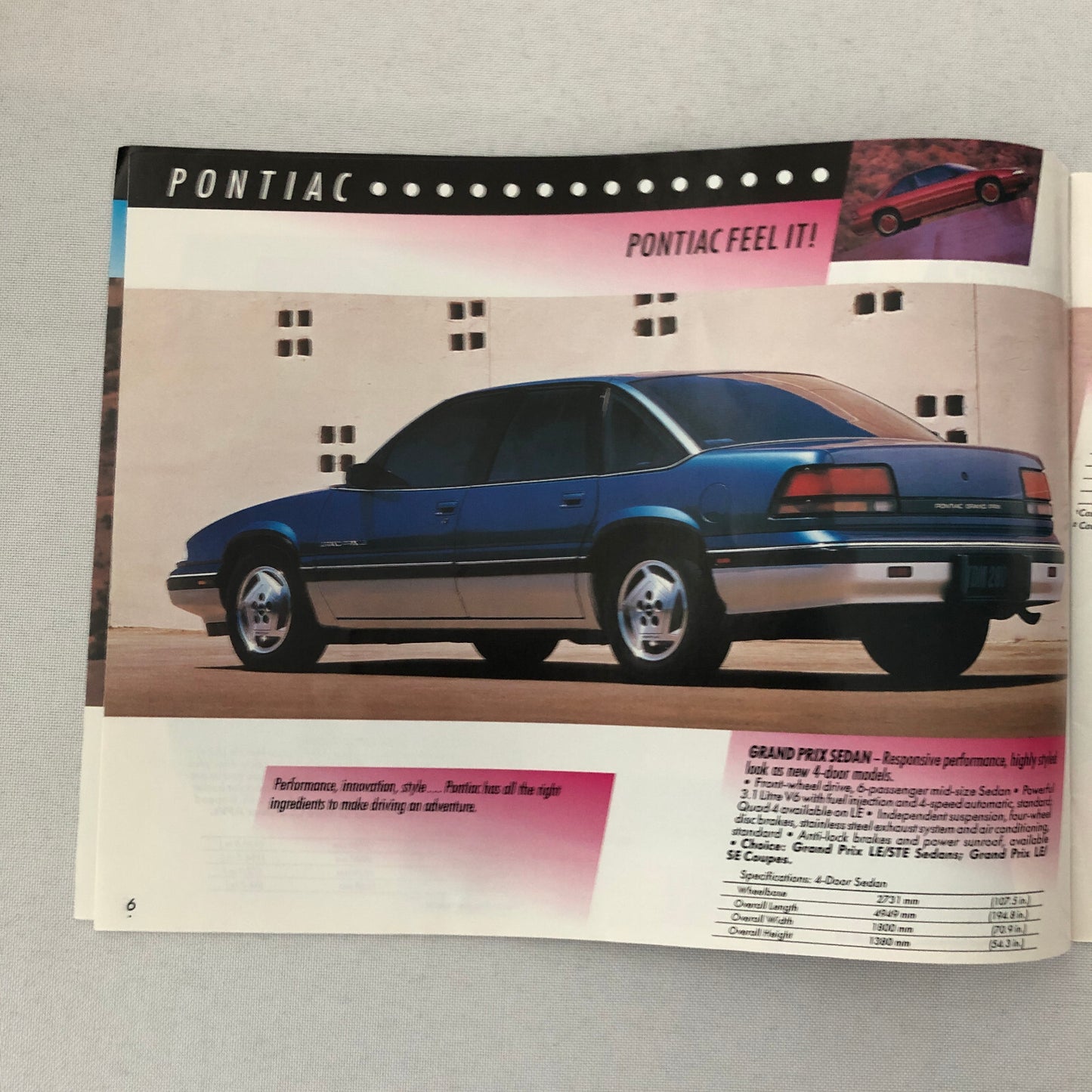 1990 General Motors GM Sales Brochure Catalog Pontiac Chevrolet GMC Cadillac +