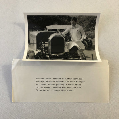 Vintage 1928 Humber Blue Peter Car Radiator Restoration Photo Print Lot of 3 