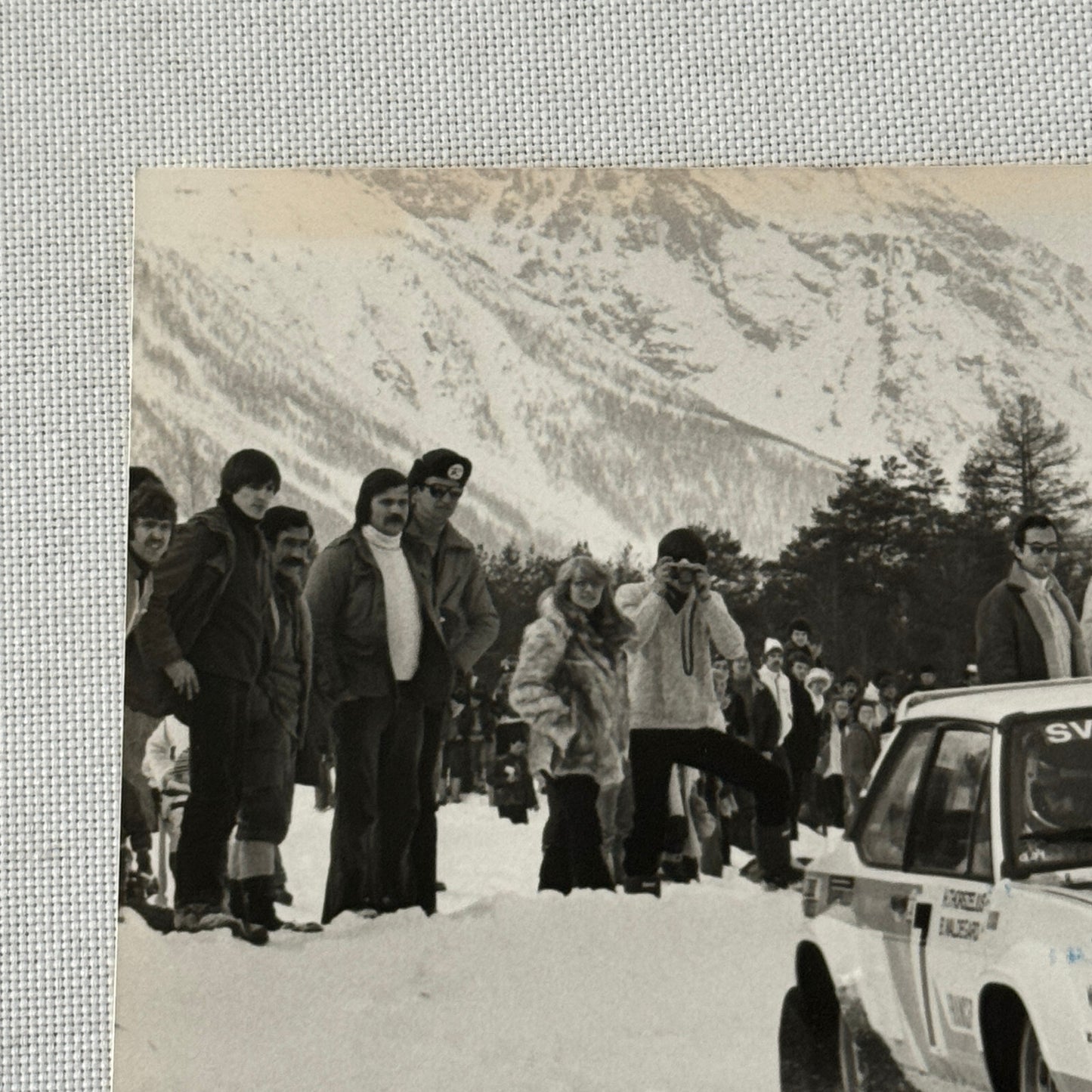 1980 Rallye Monte Carlo Press Photo Photograph DPPI Fiat 131 Abarth Car