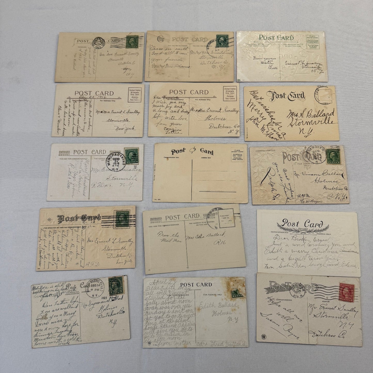 Antique Christmas & New Years Postcard Collection Lot Birds Flowers Xmas 100+
