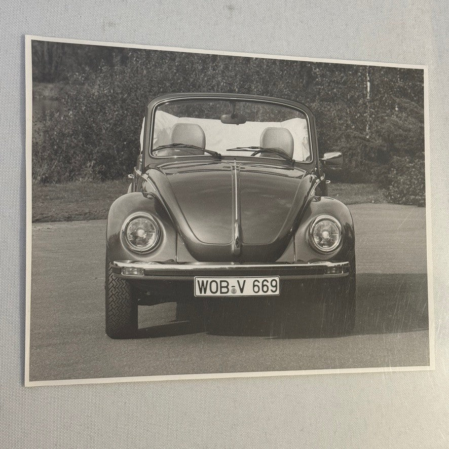 Vintage Volkswagen Beetle Convertible VW Bug Car Photo Photograph Cabriolet 1978