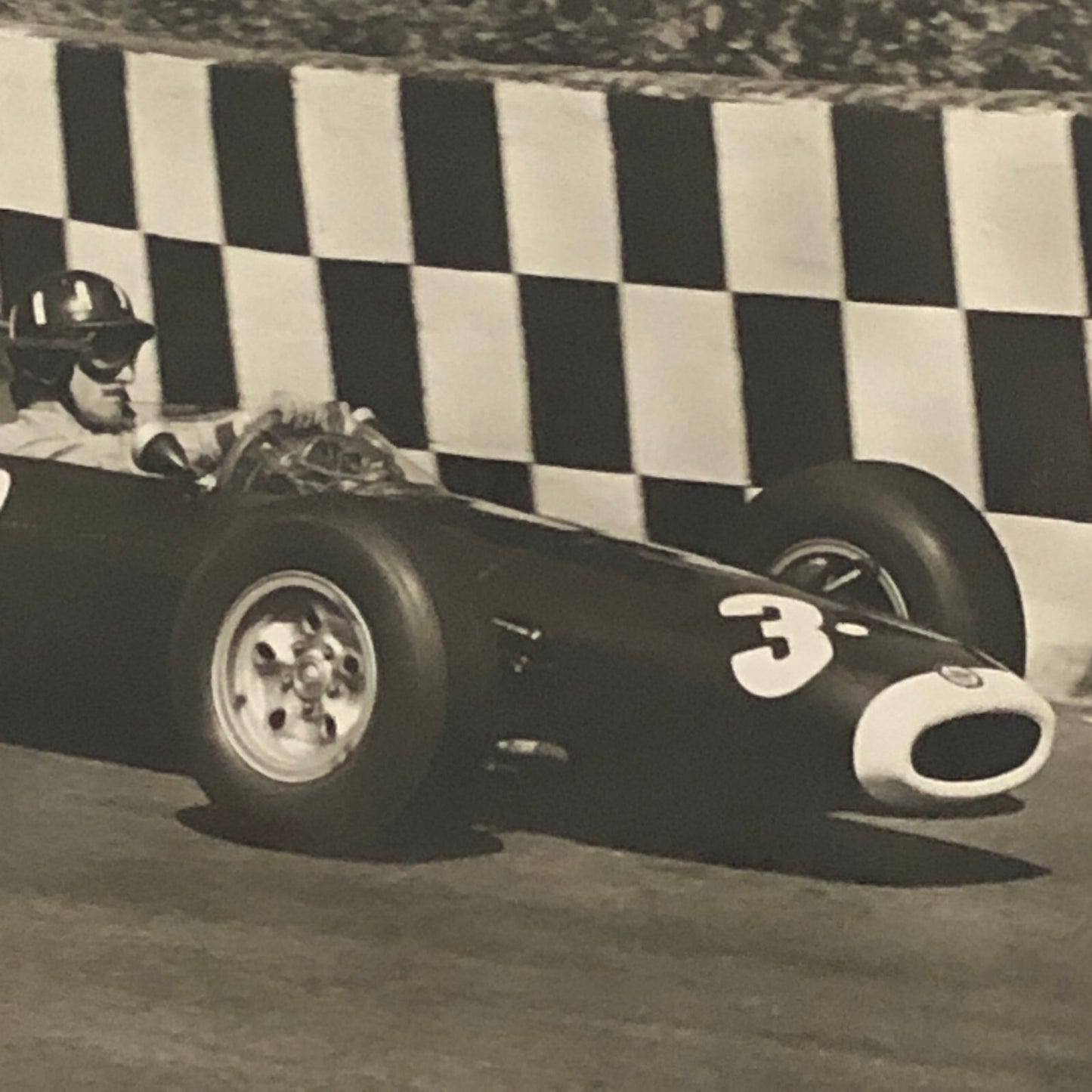Vintage Graham Hill Racing Driver Postcard Post Card Race Car