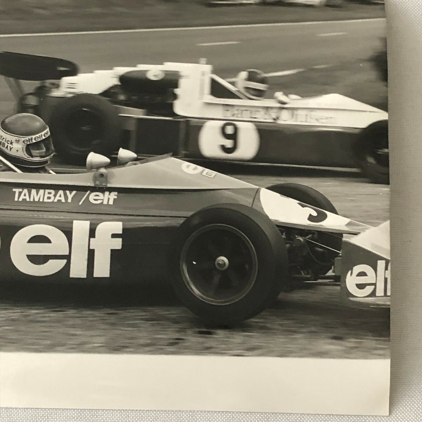 Vintage 1975 Formula 2 F2 Racing Photo Photograph Rouen Patrick Tambay ELF 