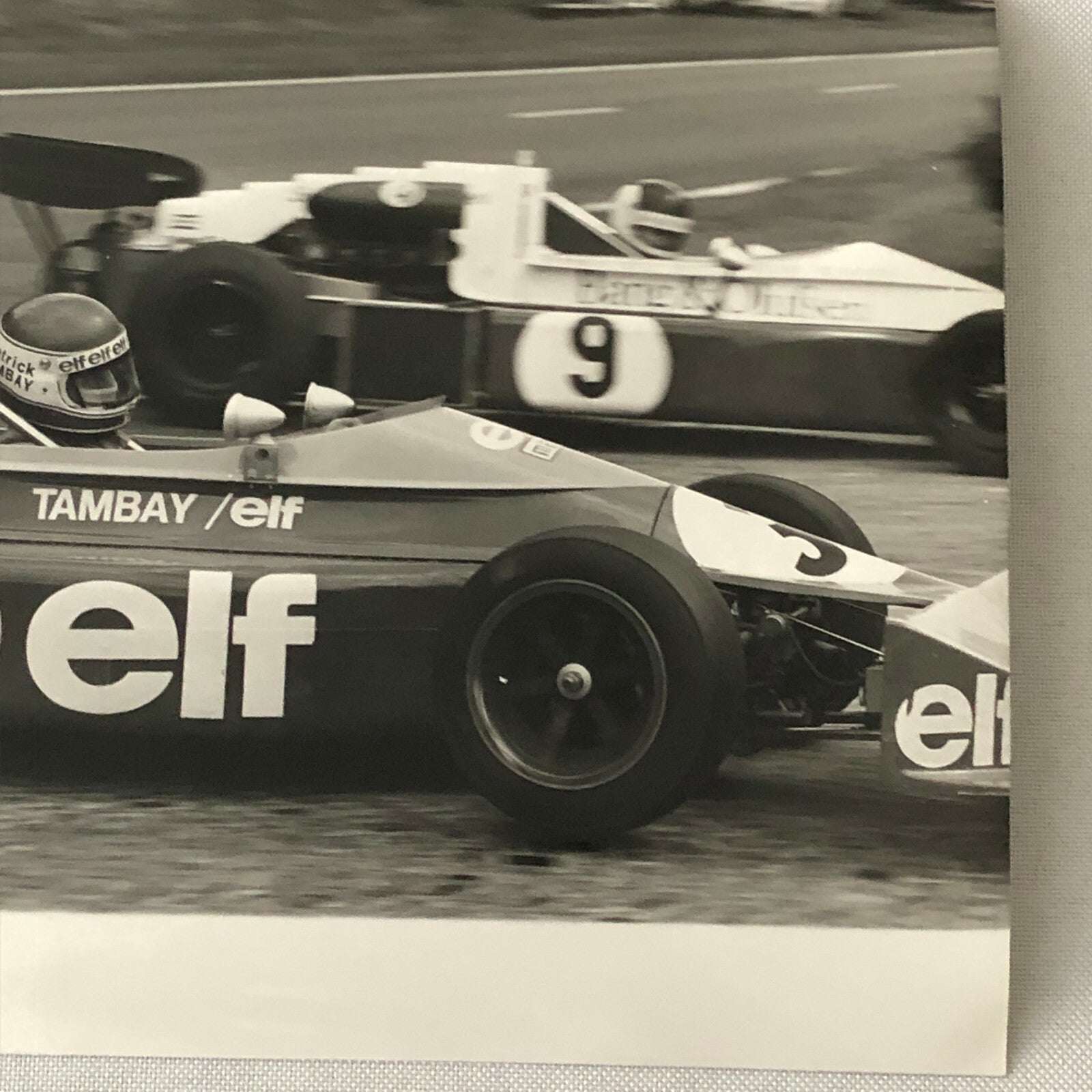 Vintage 1975 Formula 2 F2 Racing Photo Photograph Rouen Patrick Tambay ELF 