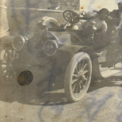 Vintage Photograph Photo Antique People in Early Automobile Car