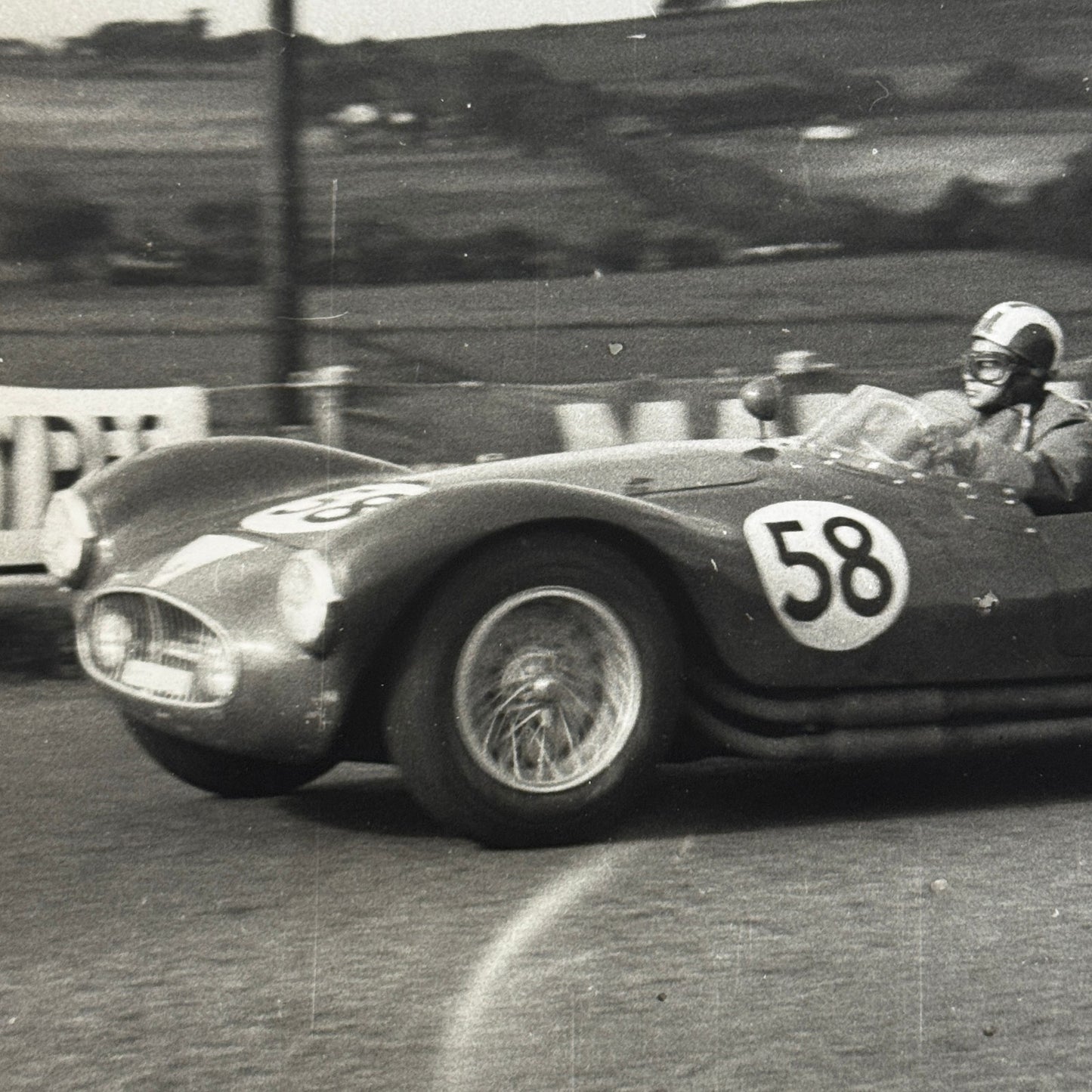 1954 Dundrod TT Racing Photo Maserati A6GCS Photograph Motorsport Modern Print
