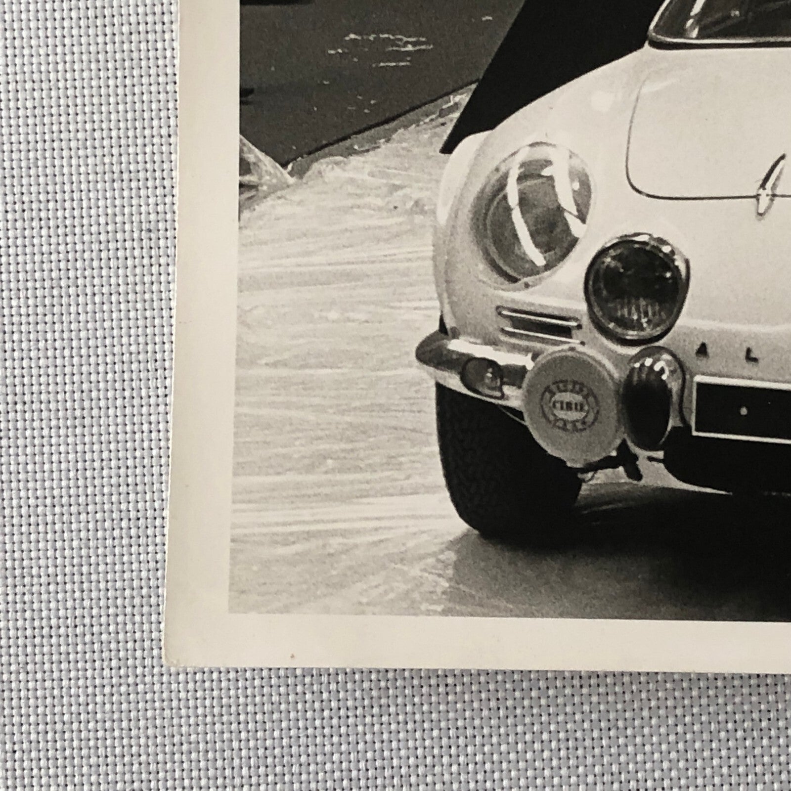 Vintage Renault Alpine Racing Car Photo Photograph Print Auto Show Display 