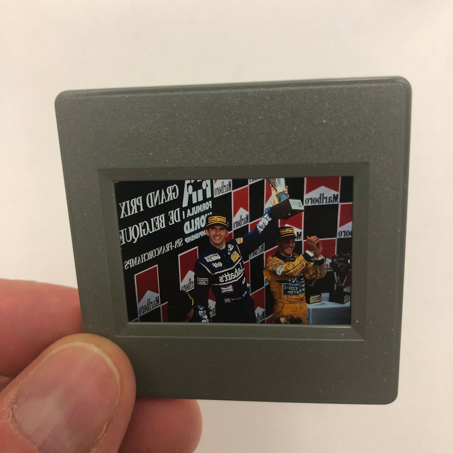 Vintage Michael Schumacher Damon Hill F1 Racing Driver 35mm Photo Slide 